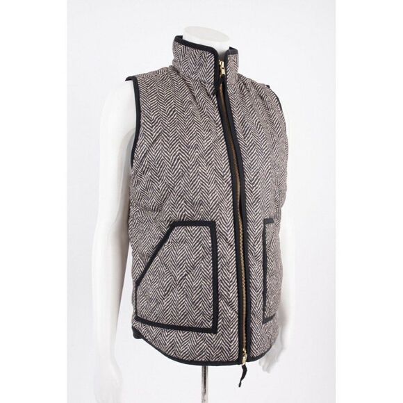 J.Crew Womens Excursion Puffer Vest Jacket Zip S - Picture 5 of 6